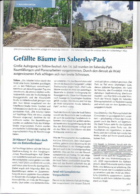 lokal.report August 2021 , Teltow-Seehof 